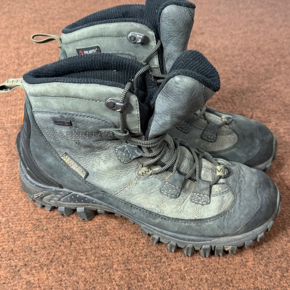 Merrell Quark 8 Waterproof Midnight Mens Hiking Boots Polartec Vibram J87921 9
